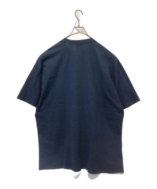 stussy（ステューシー）stussy (ステューシー) Champion (チャンピオン) プリントTシャツ ネイビー サイズ:XLの古着・服飾アイテム