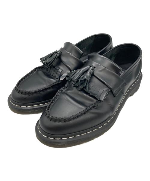 Dr.Martens（ドクターマーチン）Dr.Martens (ドクターマーチン) ADRIAN ホワイト ステッチ ローファー ブラック サイズ:UK9の古着・服飾アイテム