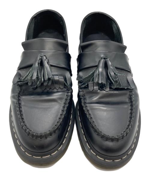 Dr.Martens（ドクターマーチン）Dr.Martens (ドクターマーチン) ADRIAN ホワイト ステッチ ローファー ブラック サイズ:UK9の古着・服飾アイテム