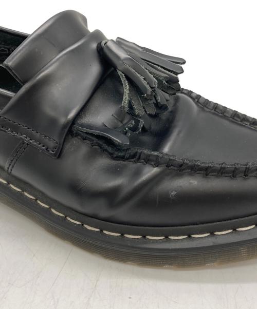 Dr.Martens（ドクターマーチン）Dr.Martens (ドクターマーチン) ADRIAN ホワイト ステッチ ローファー ブラック サイズ:UK9の古着・服飾アイテム
