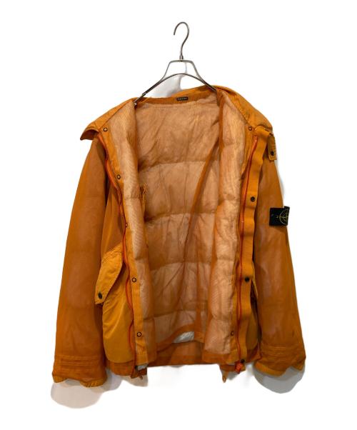 STONE ISLAND（ストーンアイランド）STONE ISLAND (ストーンアイランド) 03AW Paul Harvey 期polyester mesh down オレンジ サイズ:Ｍの古着・服飾アイテム