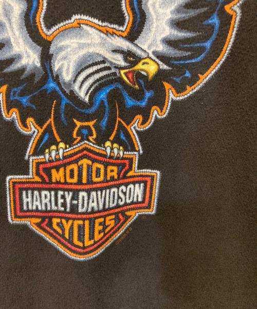 HARLEY-DAVIDSON（ハーレーダビッドソン）HARLEY-DAVIDSON (ハーレーダビッドソン) イーグルプリントTシャツ ブラック サイズ:XLの古着・服飾アイテム