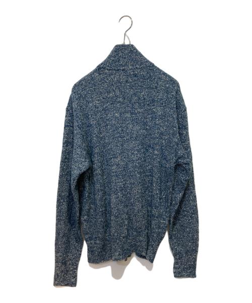 45R（フォーティファイブ・アール）45R (フォーティファイブ・アール) ジップアップニット ブルー サイズ:3の古着・服飾アイテム