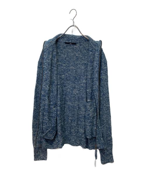 45R（フォーティファイブ・アール）45R (フォーティファイブ・アール) ジップアップニット ブルー サイズ:3の古着・服飾アイテム