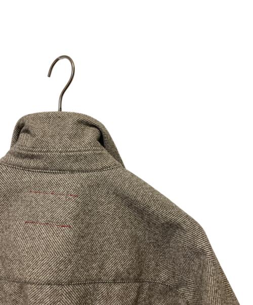 SYU.HOMME/FEMM（シュウオムフェム）SYU.HOMME/FEMM (シュウオムフェム) ヘリンボーンロングスリーブシャツジャケット グレー サイズ:2の古着・服飾アイテム