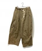 is-nessイズネス）の古着「バルーンイージーパンツ」｜ベージュ