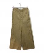 im hereアイムヒアー）の古着「インサイドアウトワイドパンツ」｜ベージュ