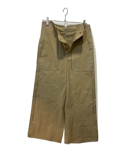 im here（アイムヒアー）im here (アイムヒアー) インサイドアウトワイドパンツ ベージュ サイズ:Sの古着・服飾アイテム