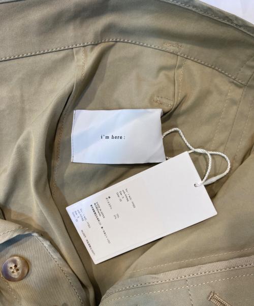 im here（アイムヒアー）im here (アイムヒアー) インサイドアウトワイドパンツ ベージュ サイズ:Sの古着・服飾アイテム