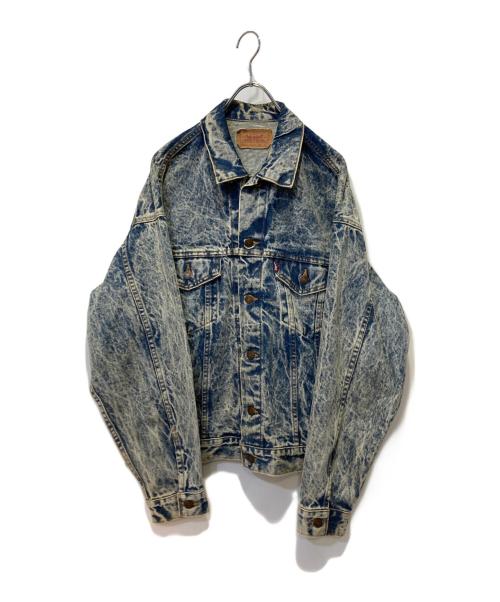 LEVI'S（リーバイス）LEVI'S (リーバイス) ケミカルウォッシュデニムジャケット ブルー サイズ:Ｌの古着・服飾アイテム