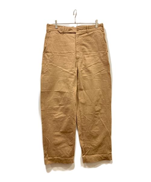 ULTERIOR（アルテリア）ULTERIOR (アルテリア) WASHED BIZEN TWILL MILITARY PANTS ブラウン サイズ:4の古着・服飾アイテム
