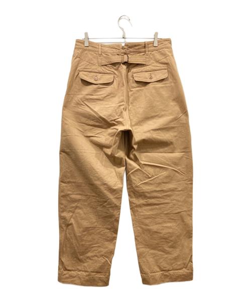ULTERIOR（アルテリア）ULTERIOR (アルテリア) WASHED BIZEN TWILL MILITARY PANTS ブラウン サイズ:4の古着・服飾アイテム