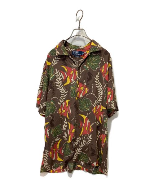 POLO RALPH LAUREN（ポロ・ラルフローレン）POLO RALPH LAUREN (ポロ・ラルフローレン) オープンカラーシャツ ブラウン サイズ:Mの古着・服飾アイテム