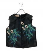 MARNIマルニ）の古着「花柄ベスト」｜ブラック