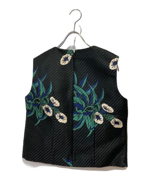 MARNI（マルニ）MARNI (マルニ) 花柄ベスト ブラック サイズ:38の古着・服飾アイテム