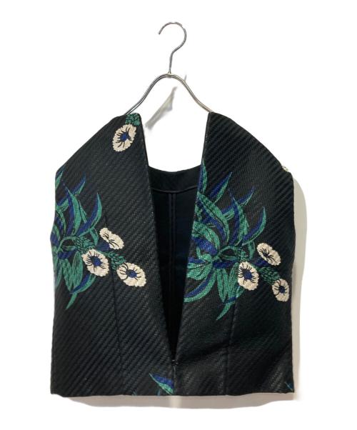 MARNI（マルニ）MARNI (マルニ) 花柄ベスト ブラック サイズ:38の古着・服飾アイテム