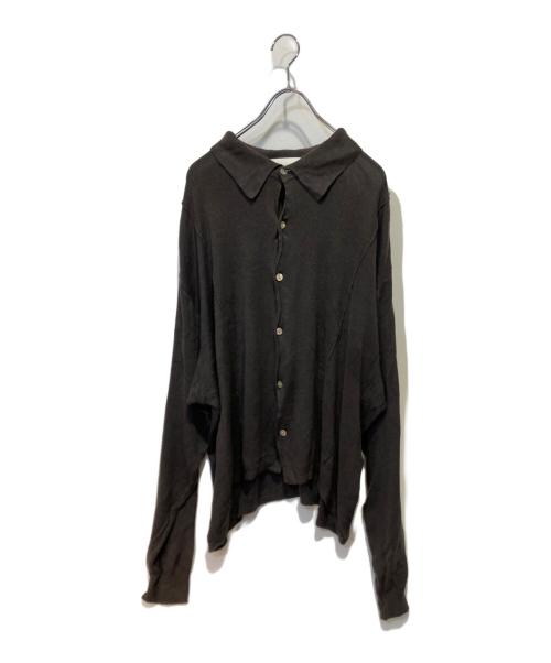 kaiko（カイコー）KAIKO (カイコー) KAIKO BOX KNIT SHIRT ブラウン サイズ:1の古着・服飾アイテム