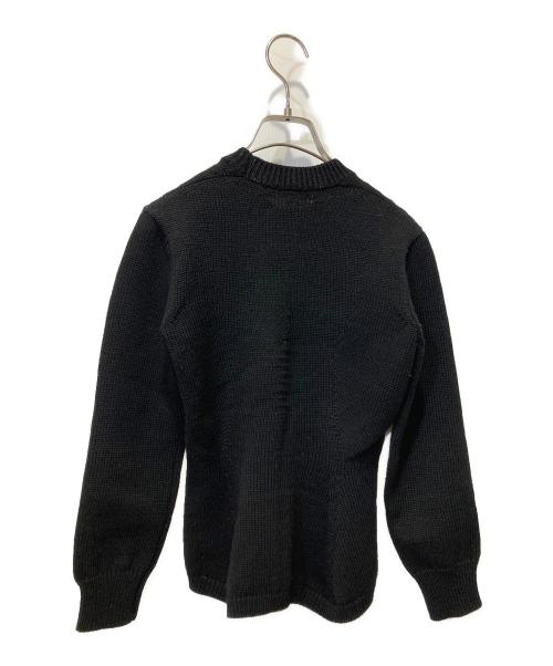 JUNYA WATANABE COMME des GARCONS（ジュンヤワタナベ コムデギャルソン）JUNYA WATANABE COMME des GARCONS ((ジュンヤワタナベ コムデギャルソン) ペプラムニット ブラック サイズ:表記無しの古着・服飾アイテム