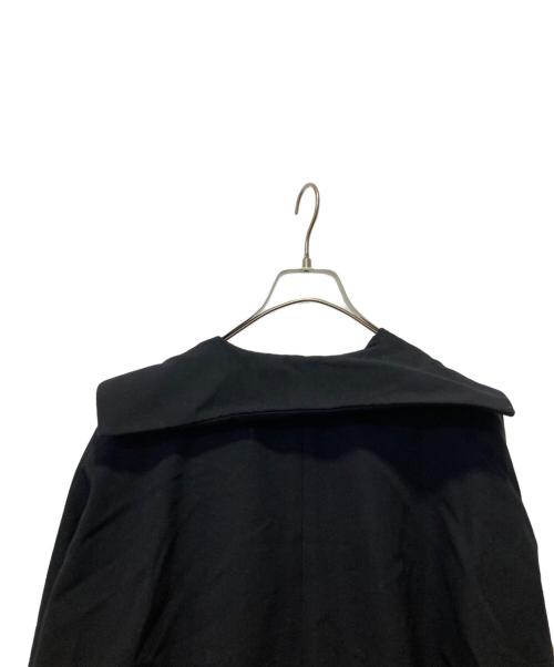 YOHJI YAMAMOTO（ヨウジヤマモト）YOHJI YAMAMOTO (ヨウジヤマモト) ウールギャバジンワイドカラーコート ブラック サイズ:Sの古着・服飾アイテム