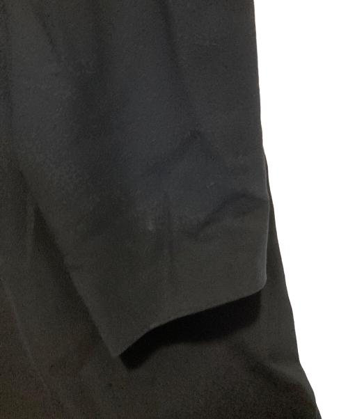 YOHJI YAMAMOTO（ヨウジヤマモト）YOHJI YAMAMOTO (ヨウジヤマモト) ウールギャバジンワイドカラーコート ブラック サイズ:Sの古着・服飾アイテム