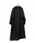 YOHJI YAMAMOTO (ヨウジヤマモト) ウールギャバジンワイドカラーコート ブラック サイズ:S：77000円