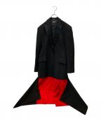 ALEXANDER McQUEENアレキサンダーマックイーン）の古着「ロングジャケット」｜ブラック×レッド