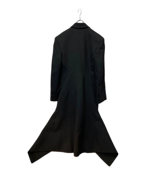 ALEXANDER McQUEEN（アレキサンダーマックイーン）ALEXANDER McQUEEN (アレキサンダーマックイーン) ロングジャケット ブラック×レッド サイズ:38の古着・服飾アイテム