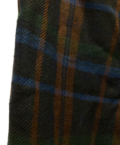 Vivienne Westwood man（ヴィヴィアン ウェストウッド マン）Vivienne Westwood man (ヴィヴィアン ウェストウッド マン) アシメトリカルフロントタータンチェックウールパンツ ネイビー サイズ:W44の古着・服飾アイテム