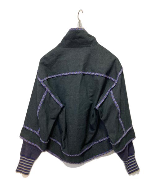 Vivienne Westwood RED LABEL（ヴィヴィアンウエストウッドレッドレーベル）Vivienne Westwood RED LABEL (ヴィヴィアンウエストウッドレッドレーベル) チェック切替ジャケット ブラック サイズ:02の古着・服飾アイテム