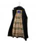 中古・古着 BURBERRY BLUE LABEL (バーバリーロンドンブルーレーベル) ライナー付トレンチコート ブラック サイズ:38：13000円