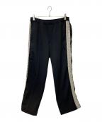 SASQUATCHfabrix.サスクワッチファブリックス）の古着「LACE TAPE TRACK PANTS」｜ブラック