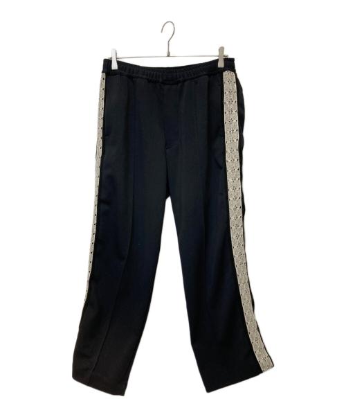 SASQUATCHfabrix.（サスクワッチファブリックス）SASQUATCHfabrix. (サスクワッチファブリックス) LACE TAPE TRACK PANTS ブラック サイズ:Ｌの古着・服飾アイテム