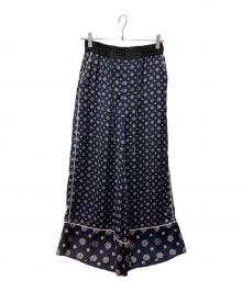 sacai（サカイ）の古着「小紋 プリント パンツ」｜ネイビー