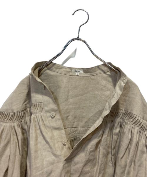 SCYE（サイ）SCYE (サイ) 半袖リネンブラウス ベージュ サイズ:40の古着・服飾アイテム