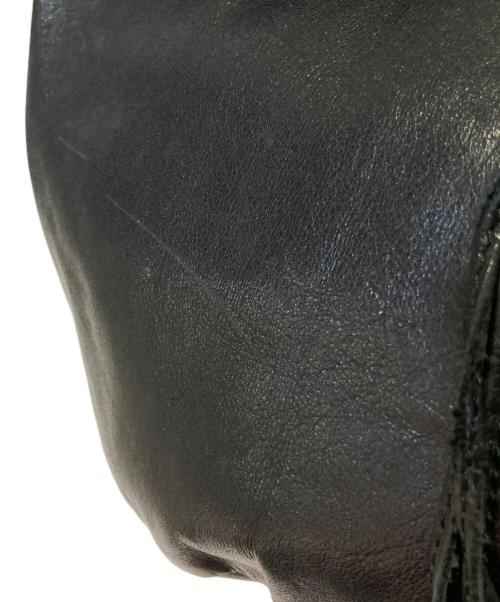 Y's（ワイズ）Y's (ワイズ) カウレザーハンドバッグ ブラックの古着・服飾アイテム