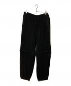 COMOLIコモリ）の古着「シルクネップビエラ コンバーティブルパンツ」｜ブラック
