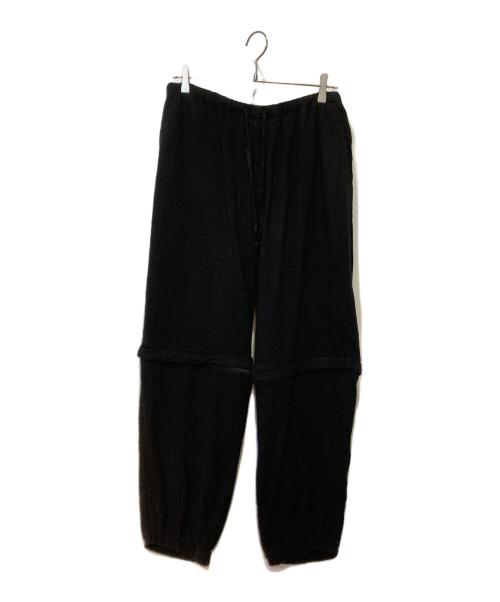 COMOLI（コモリ）COMOLI (コモリ) シルクネップビエラ コンバーティブルパンツ ブラック サイズ:１の古着・服飾アイテム