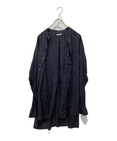 HEUGN（ユーゲン）HEUGN (ユーゲン) Morris LINO silk Jqd SHIRT104 グレー サイズ:２の古着・服飾アイテム