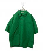 AURALEEオーラリー）の古着「High Density Finx Linen Weather Half Sleeve」｜グリーン