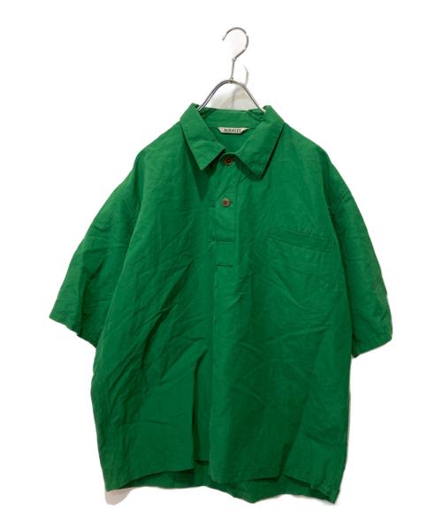 AURALEE（オーラリー）AURALEE (オーラリー) High Density Finx Linen Weather Half Sleeve グリーン サイズ:４の古着・服飾アイテム