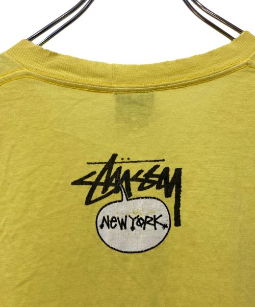 stussy（ステューシー）stussy (ステューシー) プリントTシャツ イエロー サイズ:XLの古着・服飾アイテム