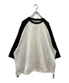 is-ness（イズネス）の古着「BALLOON RAGLAN SLEEVE T-SHIRT」｜ホワイト