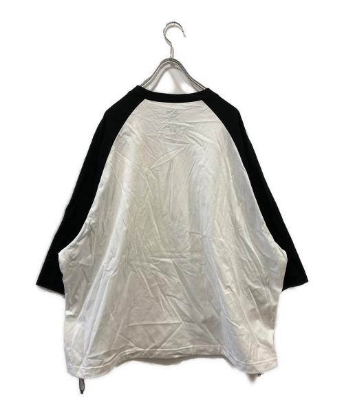 is-ness（イズネス）is-ness (イズネス) BALLOON RAGLAN SLEEVE T-SHIRT ホワイト サイズ:Ｍの古着・服飾アイテム