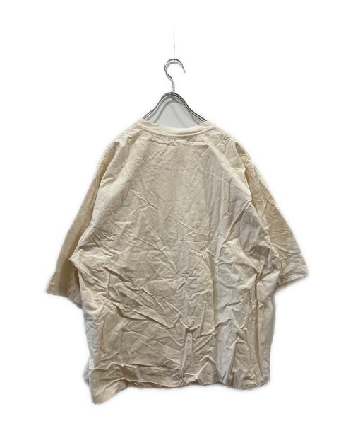 POLYPLOID（ポリプロイド）POLYPLOID (ポリプロイド) オーバーサイズ コットンＴシャツ ベージュ サイズ:4の古着・服飾アイテム