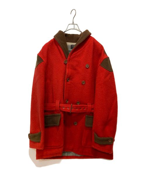 RRL（ダブルアールエル）RRL (ダブルアールエル) ウールPコート レッド サイズ:Ｌの古着・服飾アイテム
