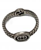 GUCCIグッチ）の古着「インターロッキングG スリムリング」｜シルバー