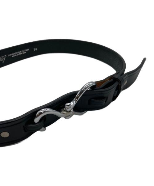 TORY LEATHER（トリーレザー）TORY LEATHER (トリーレザー) 4inch Hoof Pick Belt ブラックの古着・服飾アイテム