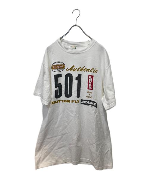 LEVI'S（リーバイス）LEVI'S (リーバイス) プリントTシャツ ホワイト サイズ:Ｌの古着・服飾アイテム