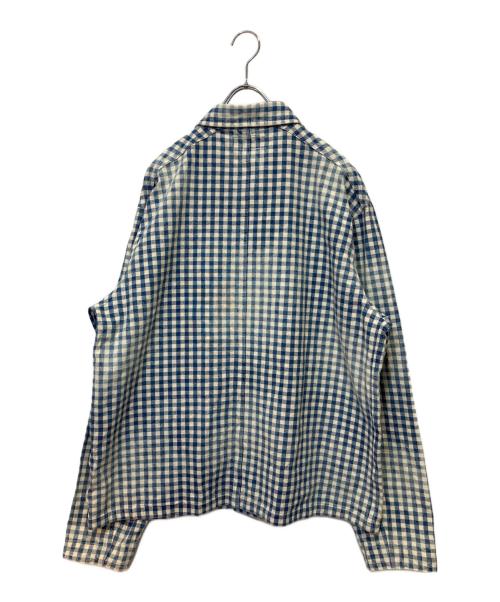 POLO RALPH LAUREN（ポロ・ラルフローレン）POLO RALPH LAUREN (ポロ・ラルフローレン) ギンガムチェックカバーオール ブルー サイズ:Ｌの古着・服飾アイテム