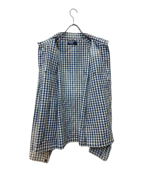 POLO RALPH LAUREN（ポロ・ラルフローレン）POLO RALPH LAUREN (ポロ・ラルフローレン) ギンガムチェックカバーオール ブルー サイズ:Ｌの古着・服飾アイテム